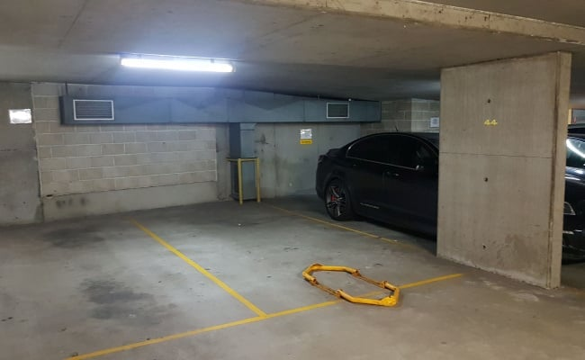 Reserved parking space in a central CBD garage